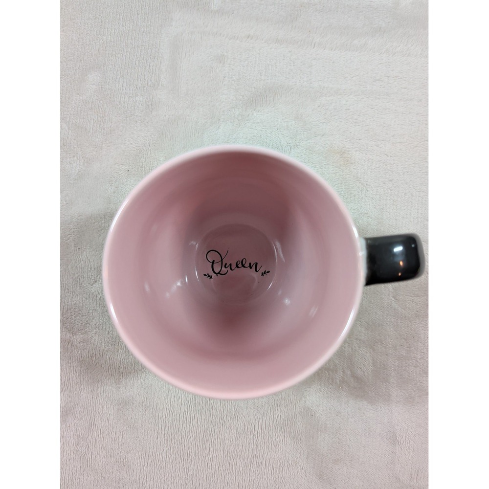 Cat To Be Kitten Me Right Meow Coffee Mug Pink Interior Queen Graphic White Blk - Picture 4 of 7